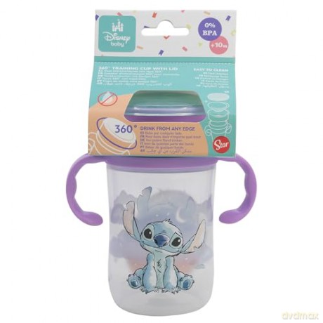 Stor Disney Stitch Cuddle Me Toddler 360 Training Tumbler 395ml 10924