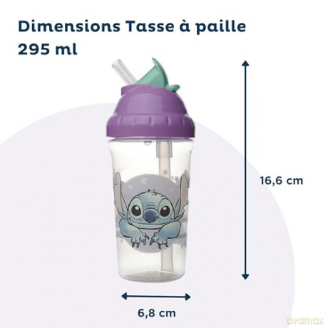 Stor Disney Stitch Cuddle Me Toddler Flexi Straw Cup 10986