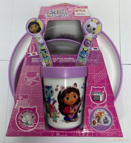 Stor Koci Domek Gabi Antypoślizgowy zestaw naczyń i sztućcy 5PCS  21281