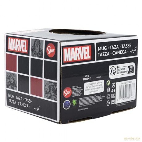 Stor Marvel Pattern Globe Kubek 380ml