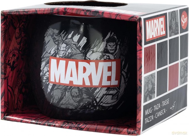 Stor Marvel Pattern Globe Kubek 380ml