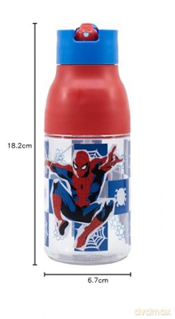 Stor Marvel Spiderman Black Board Double Opening Sipper Ecozen Bottle 420ml 74735