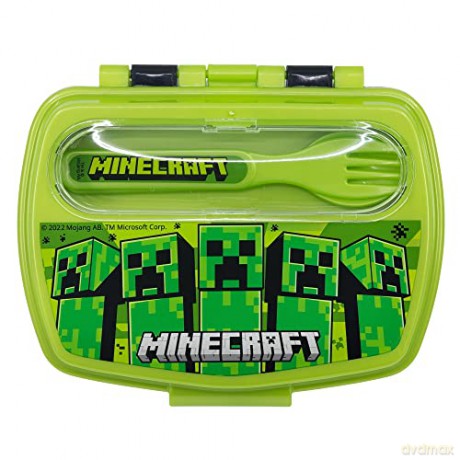 Stor Minecraft Śniadanówka ze sztućcami 40409