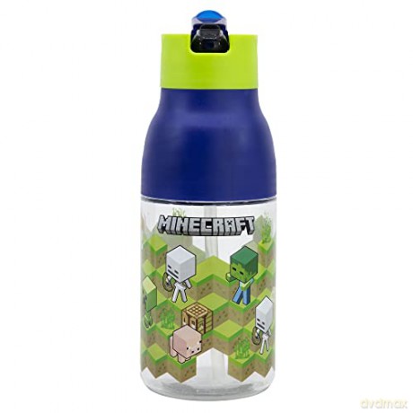 Stor Minecraft Isometric Double Opening Sipper Ecozen Bottle 420ml 40465