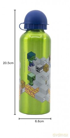 Stor Minecraft Isometric High Aluminium Bottle 530ml 40460