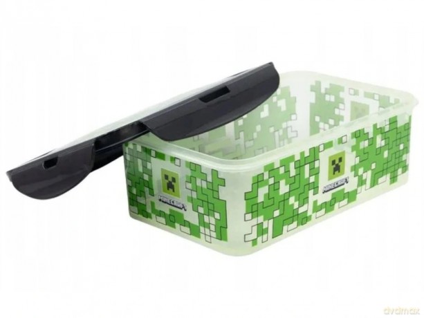 Stor Minecraft Prostokątny pojemnik na żywność, śniadaniówka 1070ml 75632