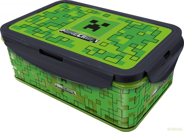 Stor Minecraft Prostokątny pojemnik na żywność, śniadaniówka 1070ml 75632