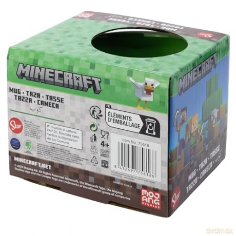 Stor Minecraft Squared Pattern Kubek 385ml 75618