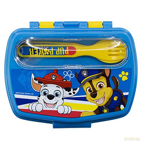 Stor Paw Patrol Pup Power Funny Sandwich Box With Cutlery 74609