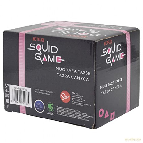 Stor Squid Game Young Adult Breakfast Mug In Gift Box 415ml 4088