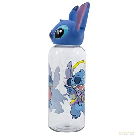 Stor Stitch Flowers 3D Figurine Bottle 560ml 74860