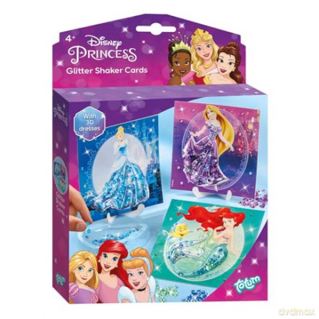 Totum Disney Princess Glitter Shaker Cards TT044463