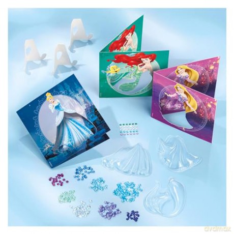 Totum Disney Princess Glitter Shaker Cards TT044463