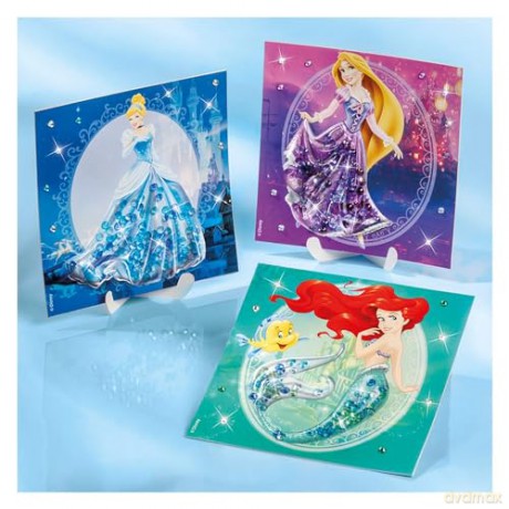 Totum Disney Princess Glitter Shaker Cards TT044463