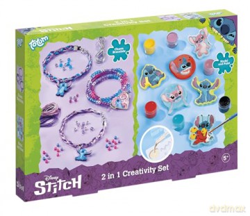 Totum Disney Stitch 2 In 1 Creativity Set Charm Bracelets TT700178