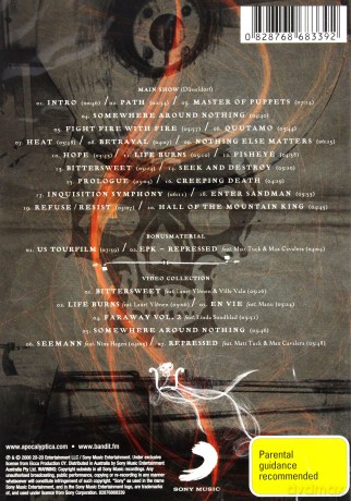 Apocalyptica: The Life Burns Tour [DVD]