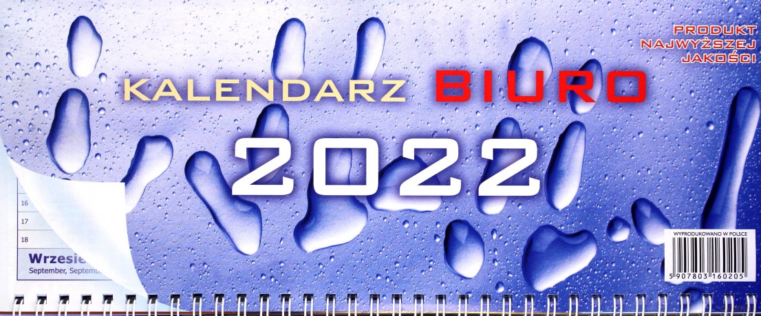 Kalendarz 2015 biurkowy leżący z podkładką