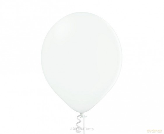 Balony białe pastel 25szt