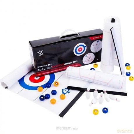 Curling Shuffle Bowling Zestaw Rodzinny 120x28 cm [GRA]