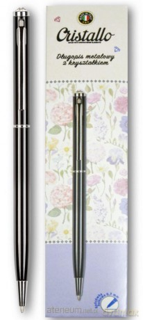 Długopis 0,7mm Cristallo Swarovski czarny