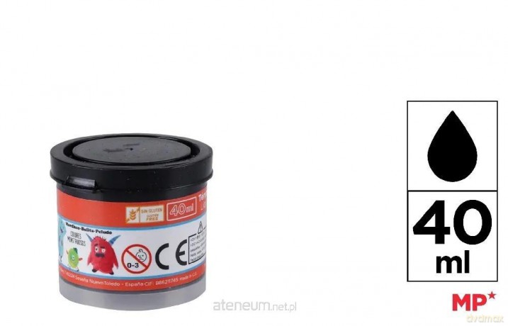 Gwasz płynny czarny 40ml (6szt)