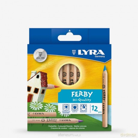 Kredki Ferby Natura 12 kolorów