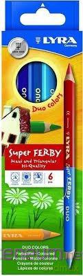 Kredki Super Ferby Duo 6 kolorów