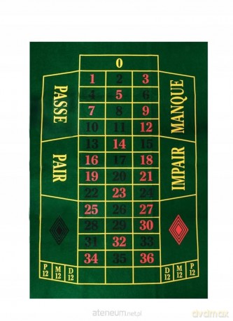 Mata do Ruletki z Filcu 130x90 cm [KARTY]
