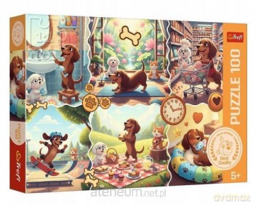 TREFL 100 el. Długi dzień jamnika [PUZZLE]