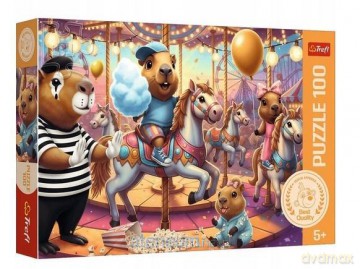 TREFL 100 el. Kapibary na wakacjach [PUZZLE]