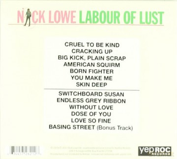 Nick Lowe: Labour Of Lust [CD]