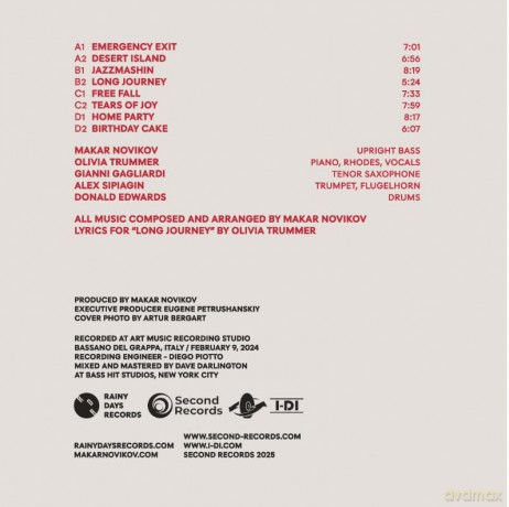 Makar Novikov Quintet: Long Journey (Red Marble) [Winyl]