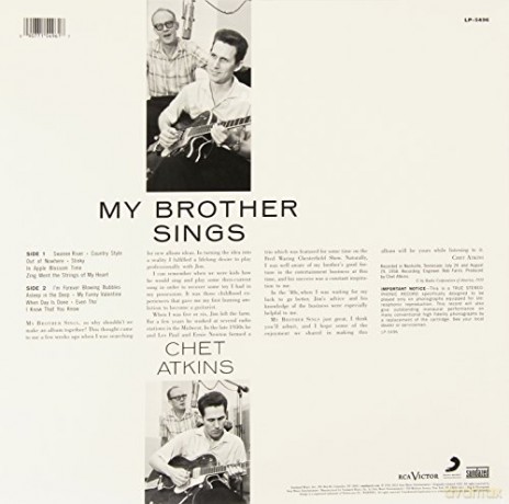 Chet Atkins: My Brother Sings [Winyl]