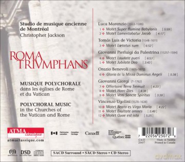 Studio De Musique Ancienne De Montreal: Roma Triumphans [CD]