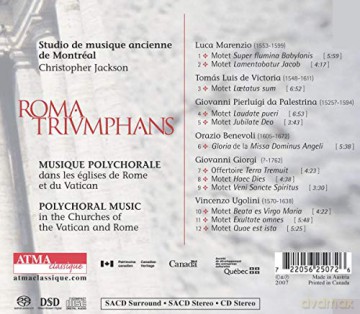 Studio De Musique Ancienne De Montreal: Roma Triumphans [CD]