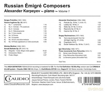 Alexander Karpeyev: Russian Emigre Composers [CD]