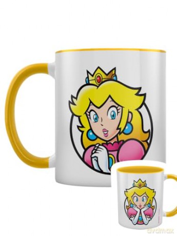 Super Mario: Super Mario (Princess Peach) Coloured Inner Pod Kubek