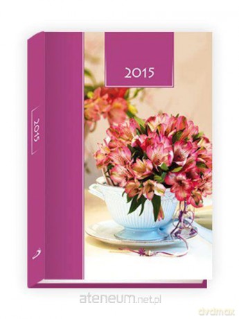 Kalendarz 2015 Książkowy - B6 kwiatki [KSIĄŻKA]