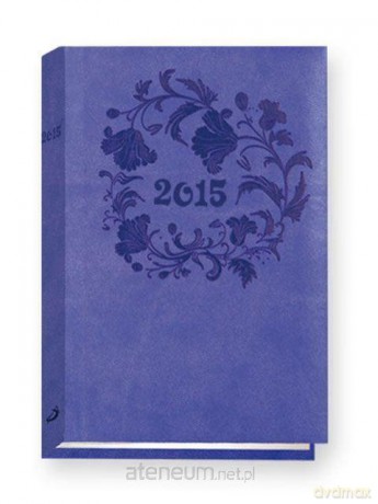 Kalendarz 2015 Książkowy - B6 PRINT fioletowy [KSIĄŻKA]