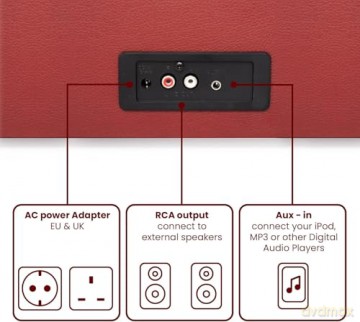 Crosley: Voyager Portable Turntable (Burgundy)
