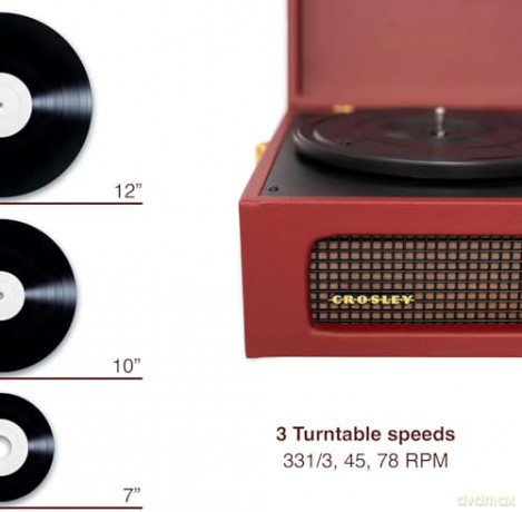 Crosley: Voyager Portable Turntable (Burgundy)