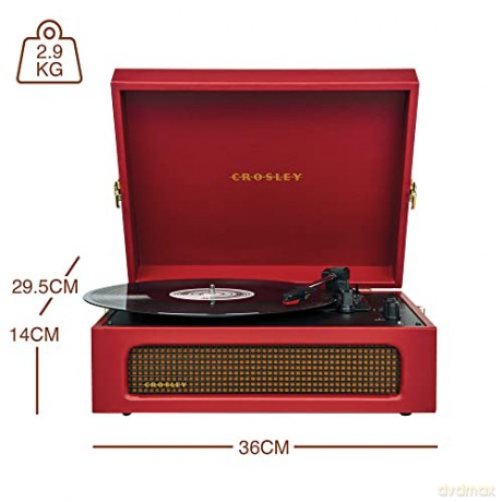 Crosley: Voyager Portable Turntable (Burgundy)