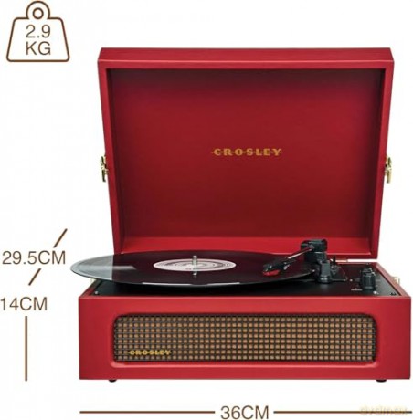 Crosley: Voyager Portable Turntable (Burgundy)