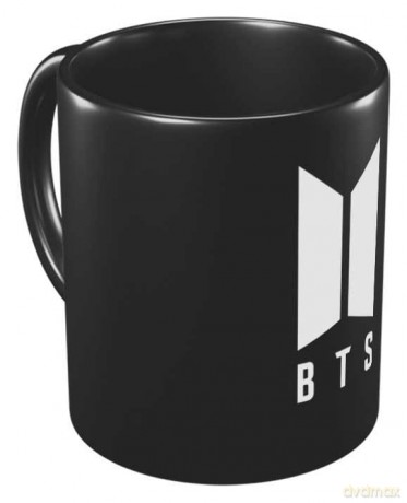 BTS Logo White Kubek 350 ml