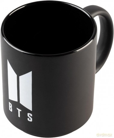 BTS Logo White Kubek 350 ml