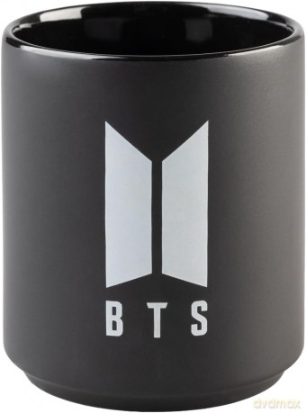 BTS Logo White Kubek 350 ml