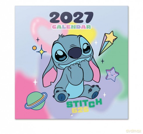 Disney Stitch 2027 Wall Calendar 30 x 30 cm [KALENDARZ]