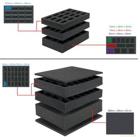 Enhance Miniature Painting Storage Backpack Black