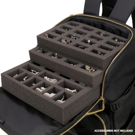 Enhance Miniature Painting Storage Backpack Black