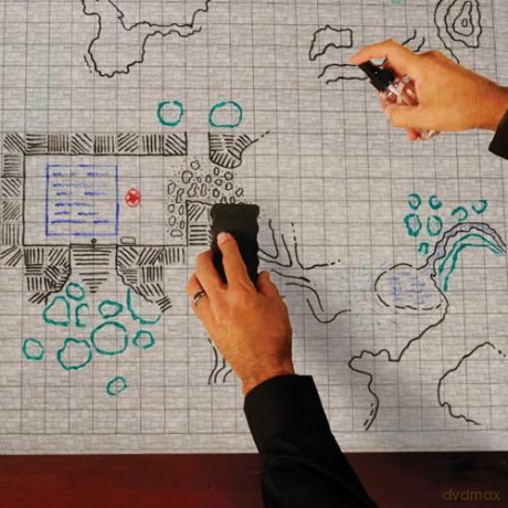 Enhance Tabletop Grid Mat Campaign Kit DnD beige